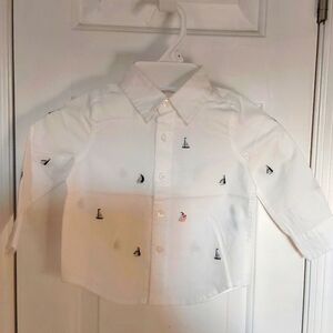 Janie and Jack White Button Down Shirt